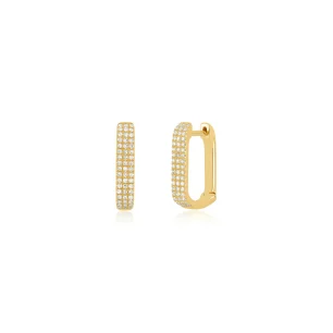 DIAMOND JUMBO LOLA HOOP EARRING